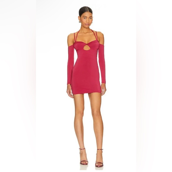 New! Lovers and Friends Tigre Mini Dress In‎ Red Sz Small $178 - Picture 1 of 8